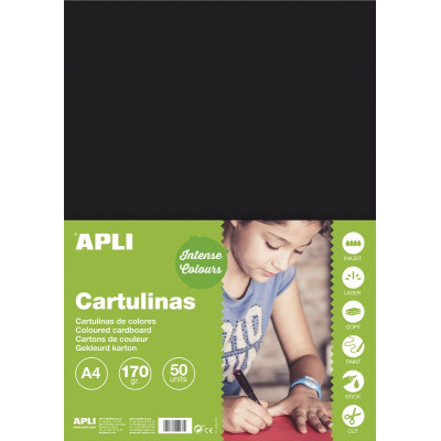 SACH. CARTON 170G A4 50F NOIR