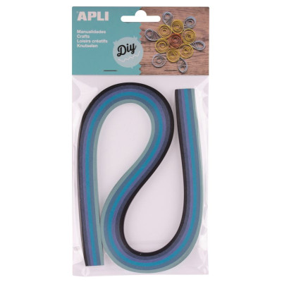 SACH QUILLING PAPIER TONS BLEU 120 STRIOB