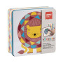 B. JEU DE GOMMETTES BOITE METAL LION   OB