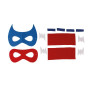 Boite MINI KIT SUPERHERO MASQUE ROUGE BLEOB