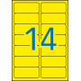 P 280 Etiquettes MU JAUNE 99,1X38,1