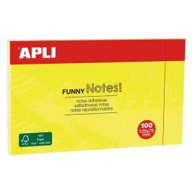 NOTES 125X75 JAUNE VIF