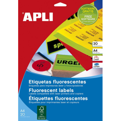 LAS/COP JAUNE FLUO 38,1 X 21,2 20F