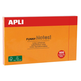 NOTES 125X75 ORANGE VIF