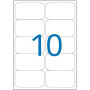 P Etiquettes INVISIBLE LASER 96X50,8MM 20 F  OB