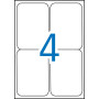 LAS/COP POLYESTER BLANC  99,1X139MM 20F