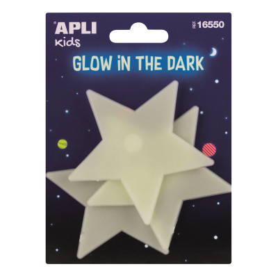 P 3U STICKERS ETOILES LUMINESC.