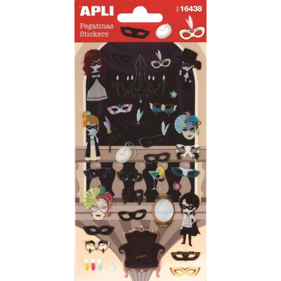 P.1F STICKERS MASQUES DE FÊTE          OB