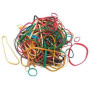 BRACELETS CAOUTCHOUC COULEUR ASS. 100GR.