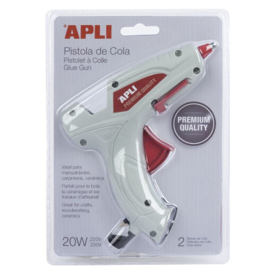 P.PISTOLET À COLLE 20W PREMIUM+2 BARRES