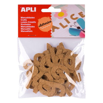 B.LETTRES DE CORK ADHÉSIF 52U.         OB
