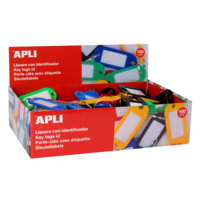 B.PORTES CLEFS COULEURS ASSORTIES 100U.