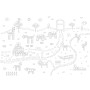KIT 4 AFF SAVANE 70X100CM +48F GOMMETTES