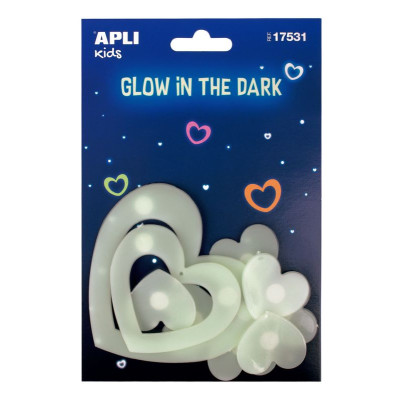 P.9U STICKERS COEURS LUMINESC.         OB