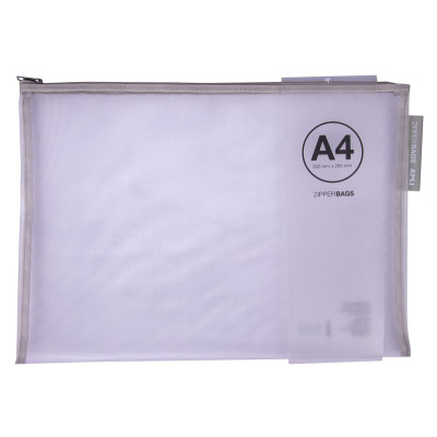 ZIPPER BAG NYLON A4 ASSORT. COLOR      OB