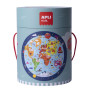 B.PUZZLE CIRCULAIRE CARTE DU MONDE 48U