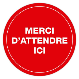 ROND ADH MERCI D'ATTENDRE ICI  30CMOB