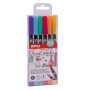 FEUTRE POINTE PINCEAU & RONDE 6U PASTEL