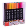 FEUTRES BRUSH PINCEAU DUO COUL. ASS. 24U