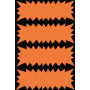 P.400 FLASH FLUO ORANGE 35x90MM 250g/m