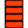 P.400 FLASH FLUO ORANGE 35x90MM 250g/m