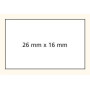 LOT 6 RL 1000 Etiquettes 26X16 JAUNE R