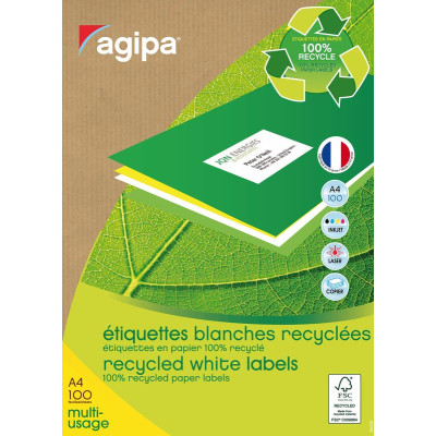 Boite 2400 Etiquettes MU MTEL 70X37 100%RECY