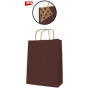 PAQ 50 SACS 25x11x31 KRAFT CHOCOLAT