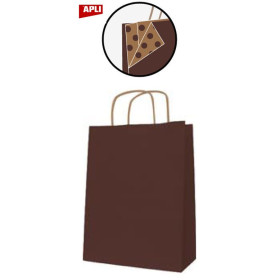 PAQ 50 SACS 25x11x31 KRAFT CHOCOLAT