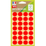 Pochette. 168 Etiquettes  ROUGE DIAM15 100%RECY