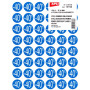 P4F 192 Etiquettes ENL REMISE -40% D24MM