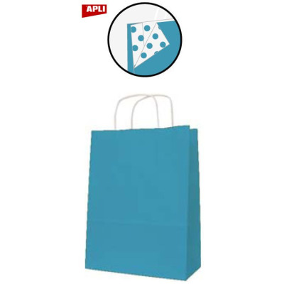 PAQ 50 SACS 25x11x31 KRAFT TURQUOISE