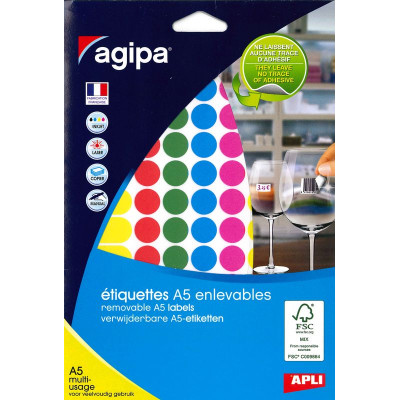ETUI A5 576 Etiquettes COUL/ASSOR MM15 ENL