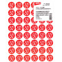 P4F 192 Etiquettes ENL REMISE -50% D24MM