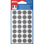 PochetteETTE 168 Etiquettes GRIS DIAM 15