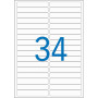 PochetteETTE 238 Etiquettes BLANCHE 5X35