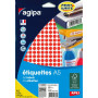 ETUI A5 2940 Etiquettes ROUGE DIAM 8