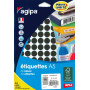 ETUI A5 960 Etiquettes NOIR DIAM 15