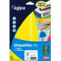 ETUI A5 120 Etiquettes JAUNE 32X70