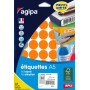 ETUI A5 400 Etiquettes ORANGE DIAM 24