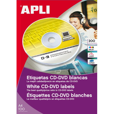 Boite 200 Etiquettes MULTI-US CD DIAM 114OB