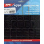 Pochette 192 LET ADH NOIR 30 MM (sachet)