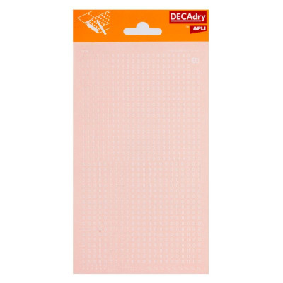 Chiffres transfert blancs 2.5 mm - 1F