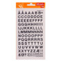 Lettres transfert noir 10mm - 1Feuille