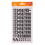 Chiffres transfert noir 15mm - 1Feuille