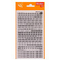 Lettres&chiffres transfert noir 4mm-1F