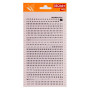 Lettres&chiffres transfert noir 2.5mm-1F