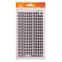 Chiffres transfert noir 8mm - 1Feuille