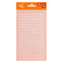 Lettres&chiffres transfert blanc 6mm-1F