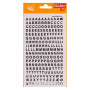 Lettres transfert noir 6 mm - 1 Feuille